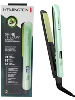 plancha alisadora remington shine therapy aguacate