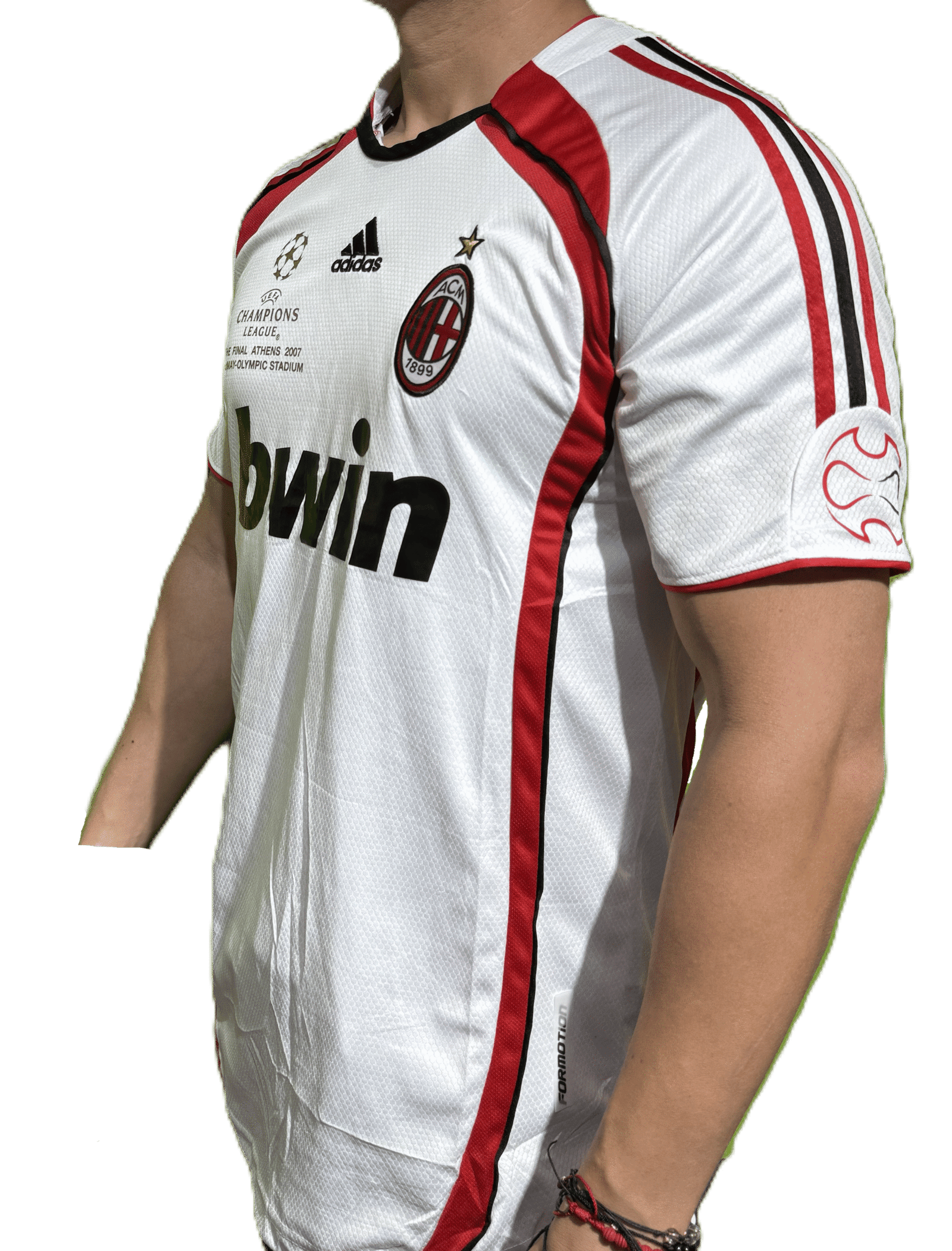 camiseta retro milan campeón champions 06/07 camiseta retro milan campeón champions 06/07